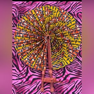 HAND FAN: Foldable: African Print